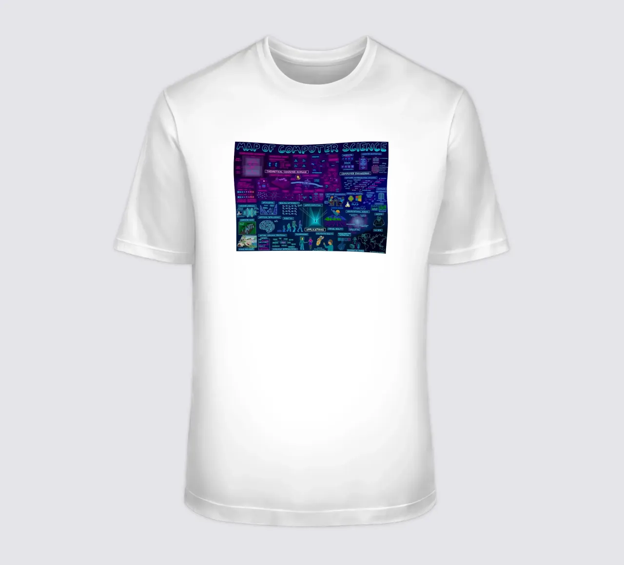 Mappa del computer t-shirt da withandname