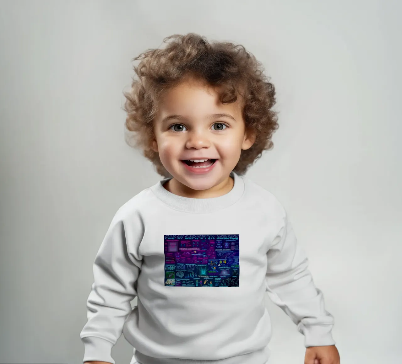 Mappa del computer felpa neonato da withandname