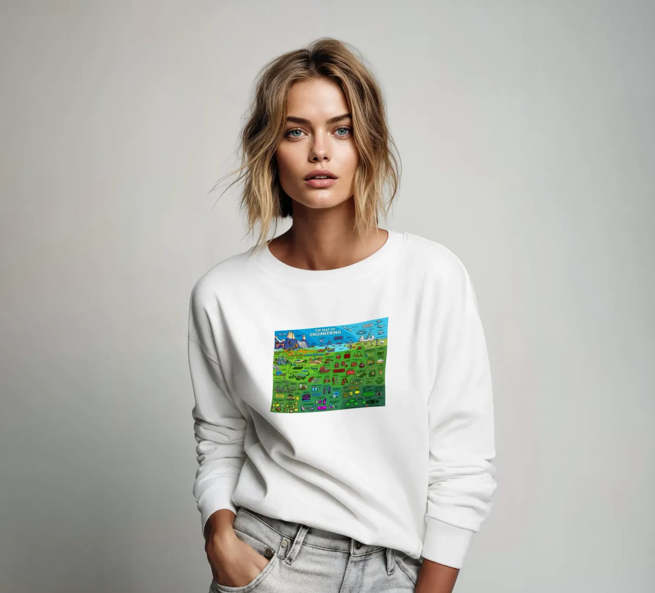 The Maps Of Engineering sweatshirt by withandname
