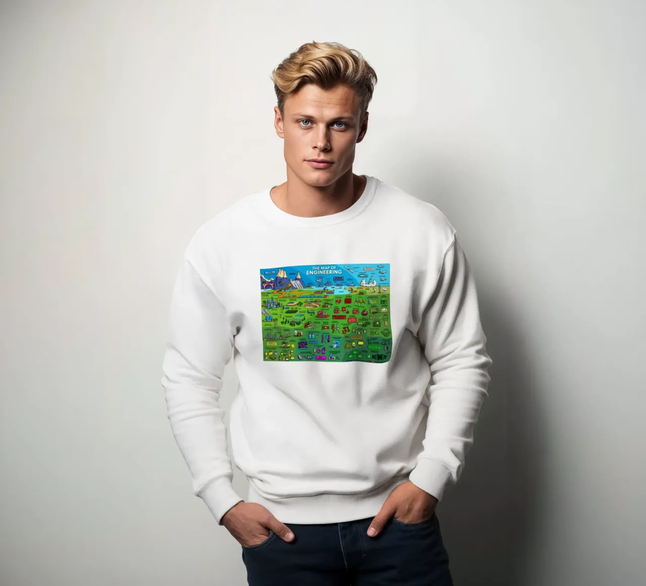 The Maps Of Engineering sweatshirt by withandname