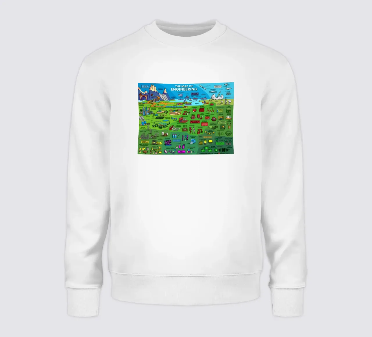 The Maps Of Engineering sweatshirt by withandname