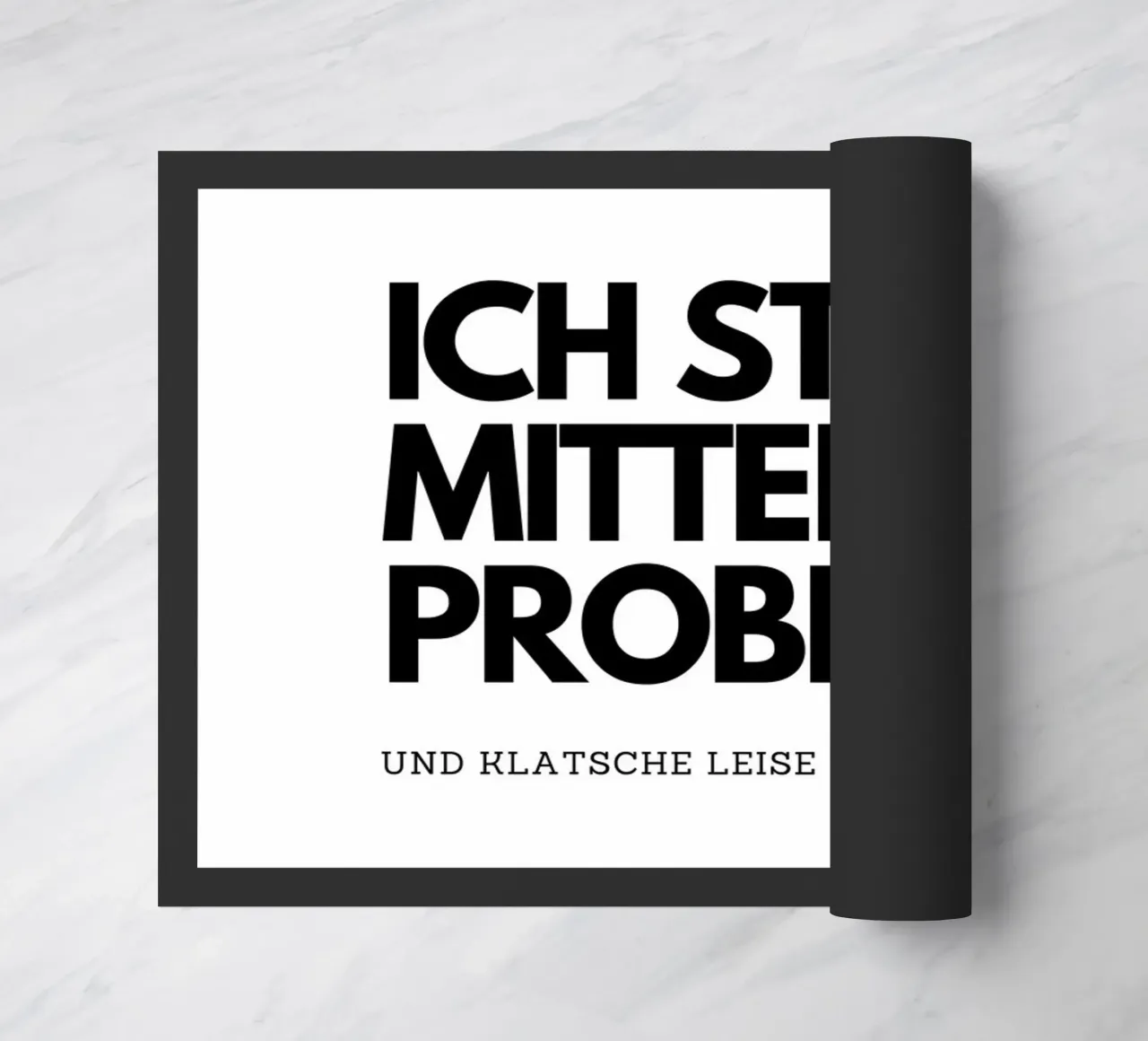 Ich stehe mitten im Problem doormat by DigiWunderwerk