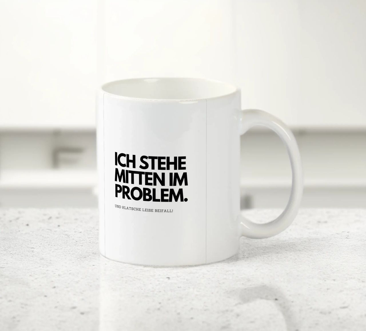 Ich stehe mitten im Problem tazza in ceramica da DigiWunderwerk