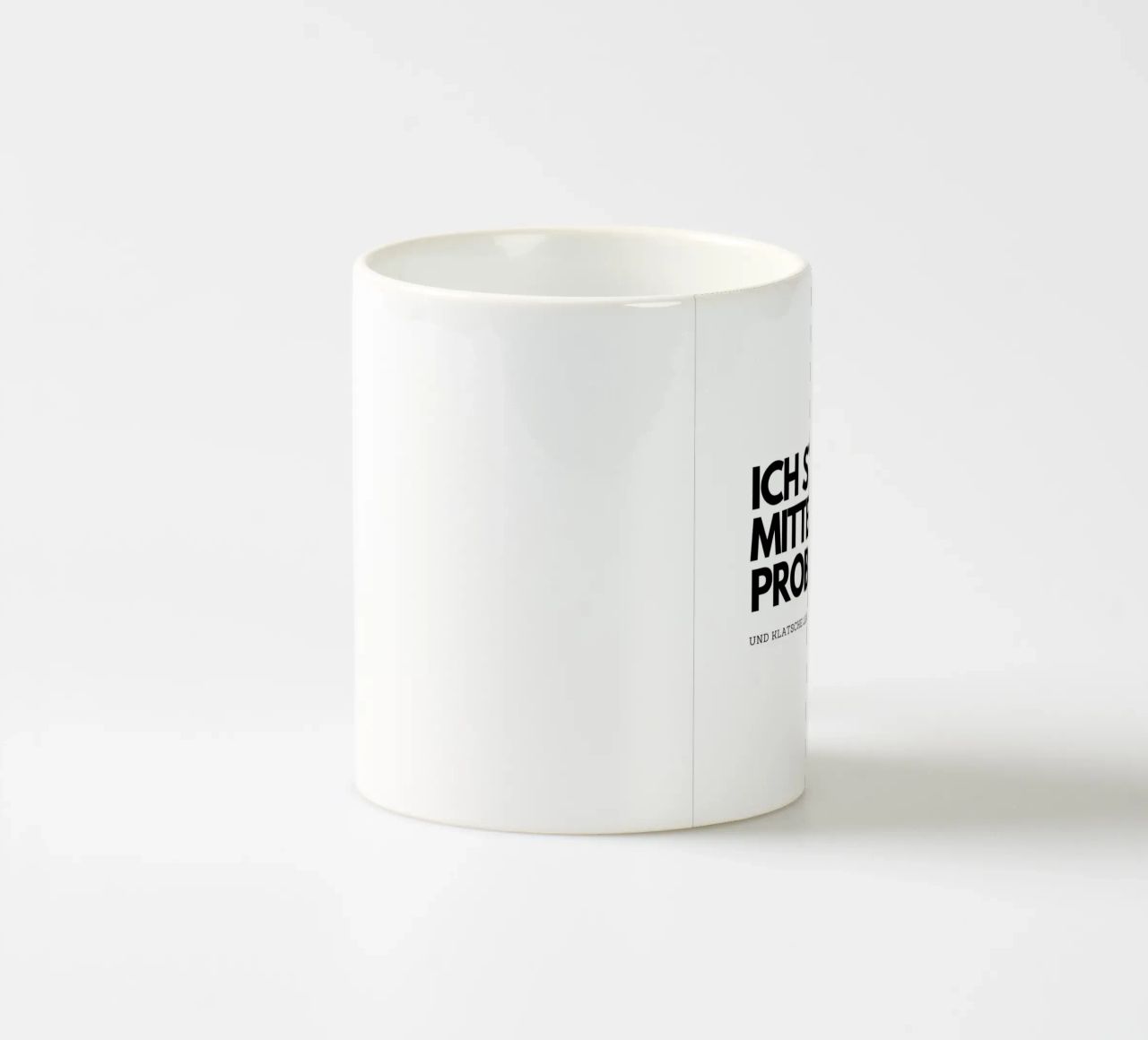 Ich stehe mitten im Problem tazza in ceramica da DigiWunderwerk