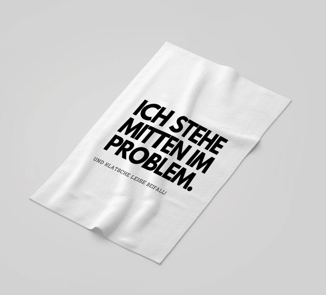 Ich stehe mitten im Problem toalla de playa de DigiWunderwerk