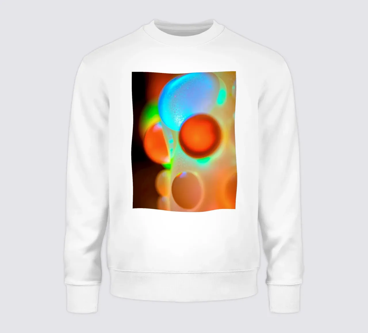 Disegno astratto colorato con bolle illuminate felpa da DesignDoodle