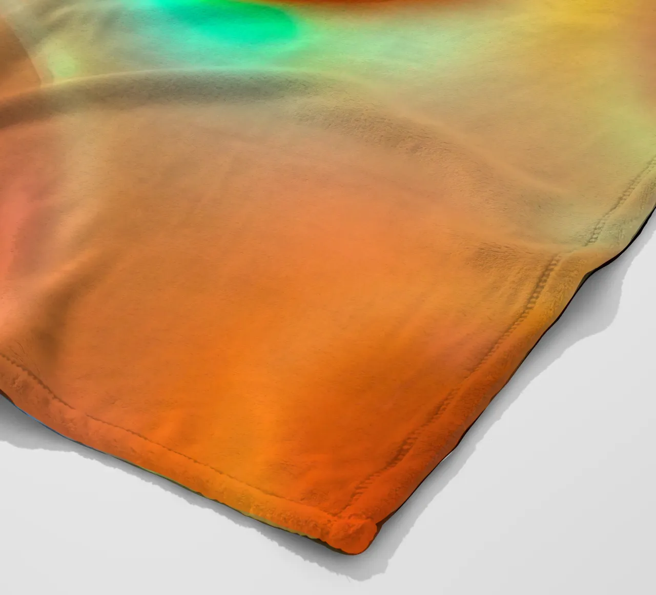 Colorful abstract design with illuminated bubbles fleece blanket by DesignDoodle