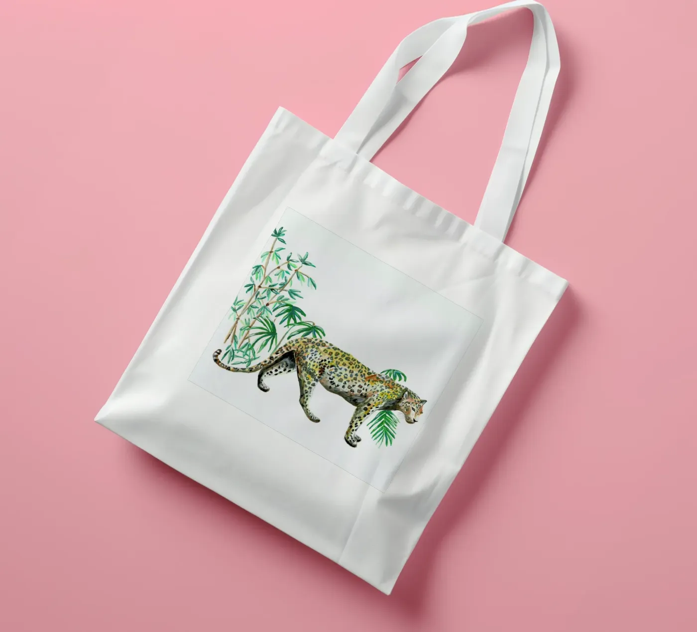 Leopard tote bag by Femke Zwaan