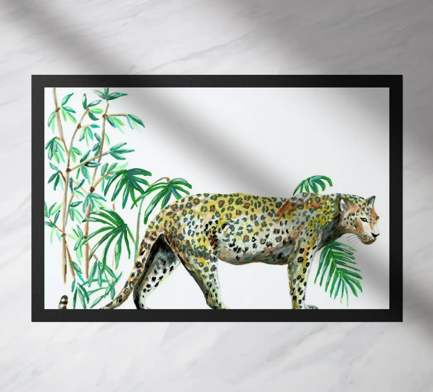 Leopard deurmat van Femke Zwaan