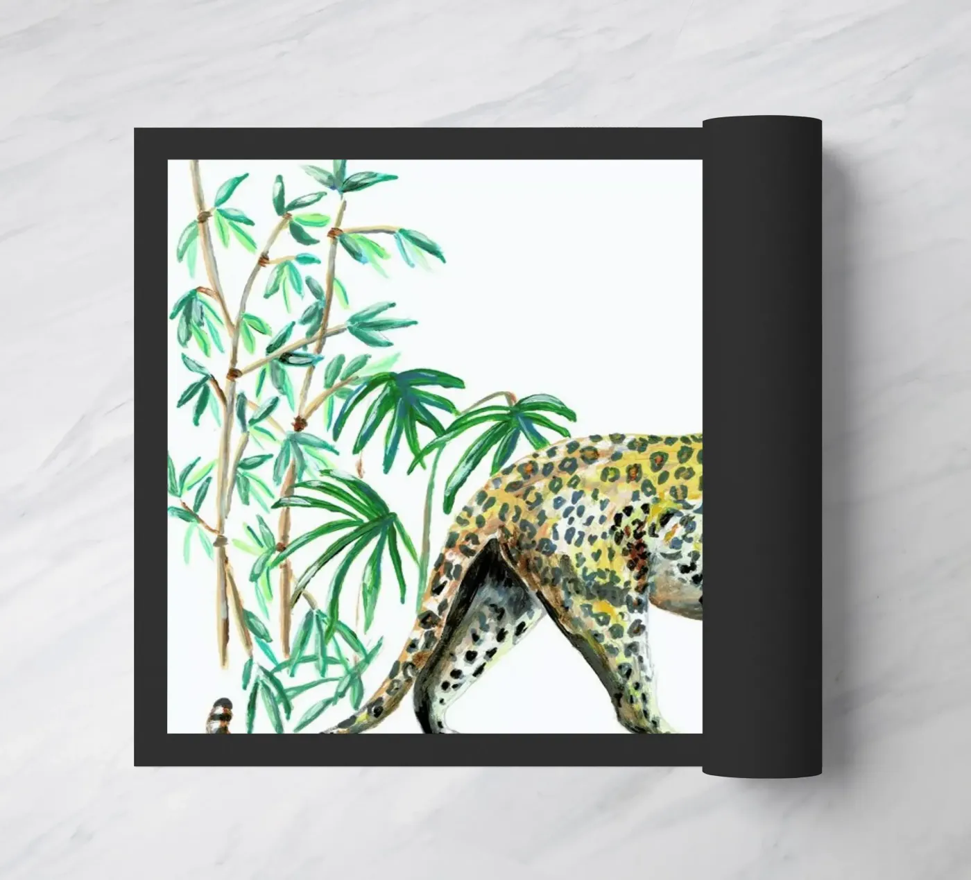 Leopard deurmat van Femke Zwaan