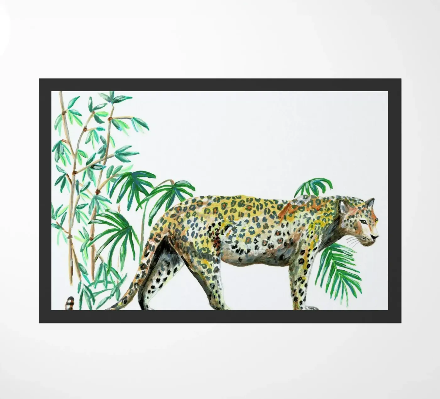 Leopard paillasson de Femke Zwaan