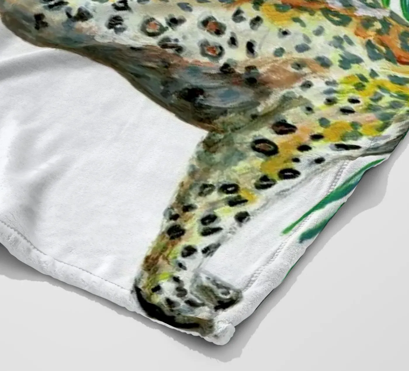 Leopard plaid polaire de Femke Zwaan