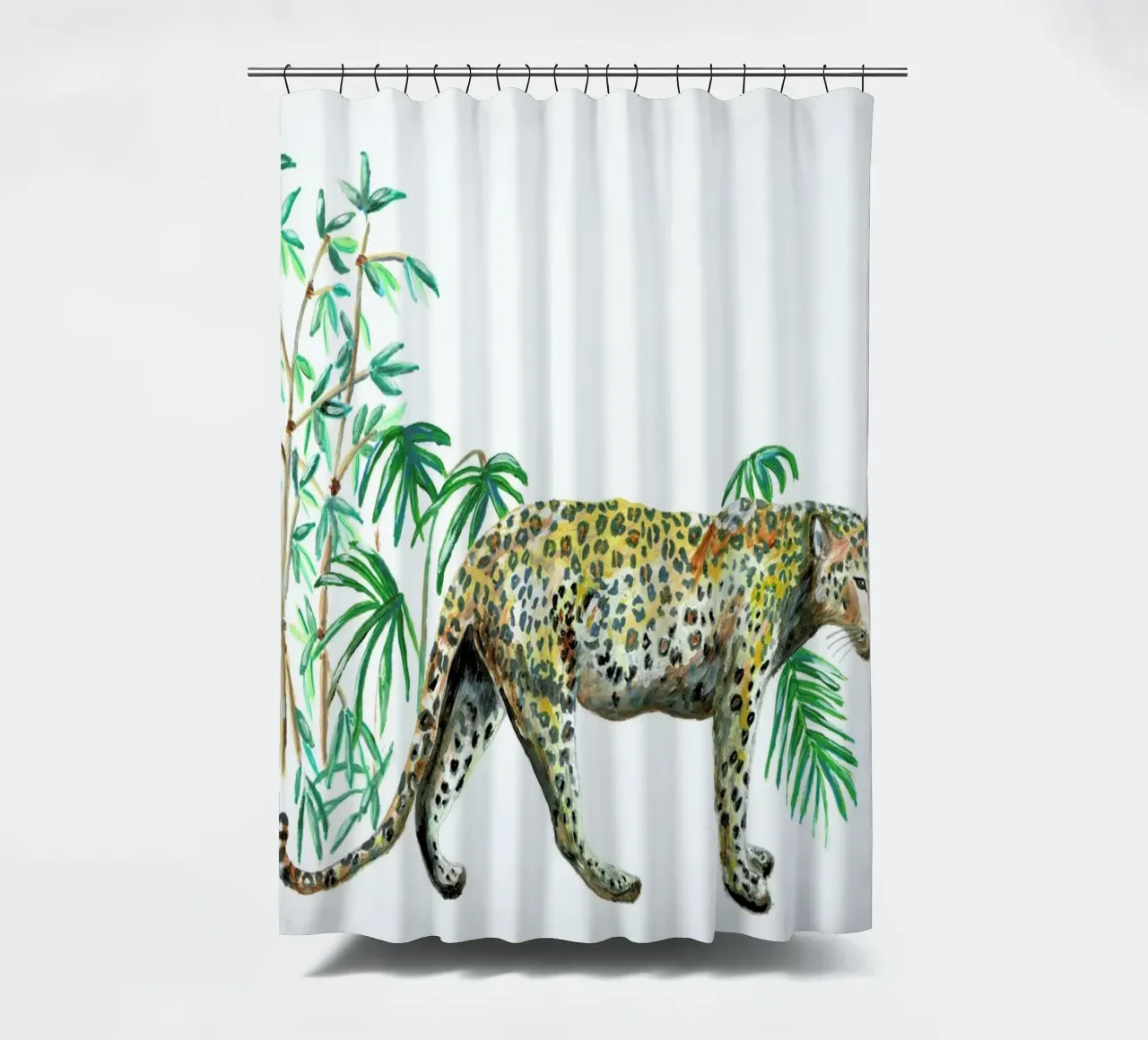 Leopard Duschvorhang von Femke Zwaan