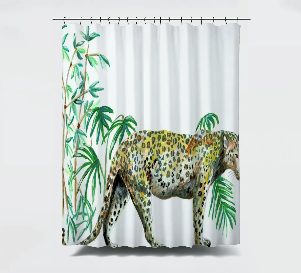 Leopard Duschvorhang von Femke Zwaan