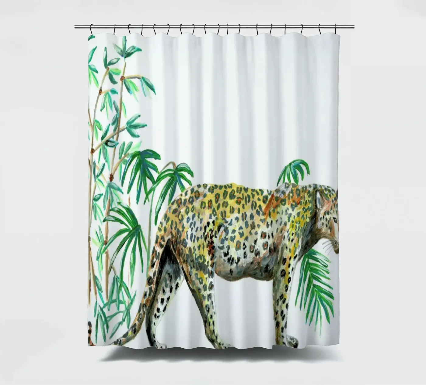 Leopard Duschvorhang von Femke Zwaan