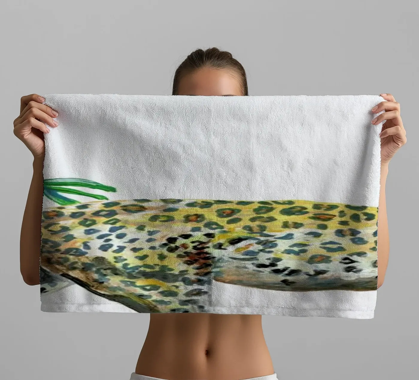 Leopard asciugamano da bagno da Femke Zwaan