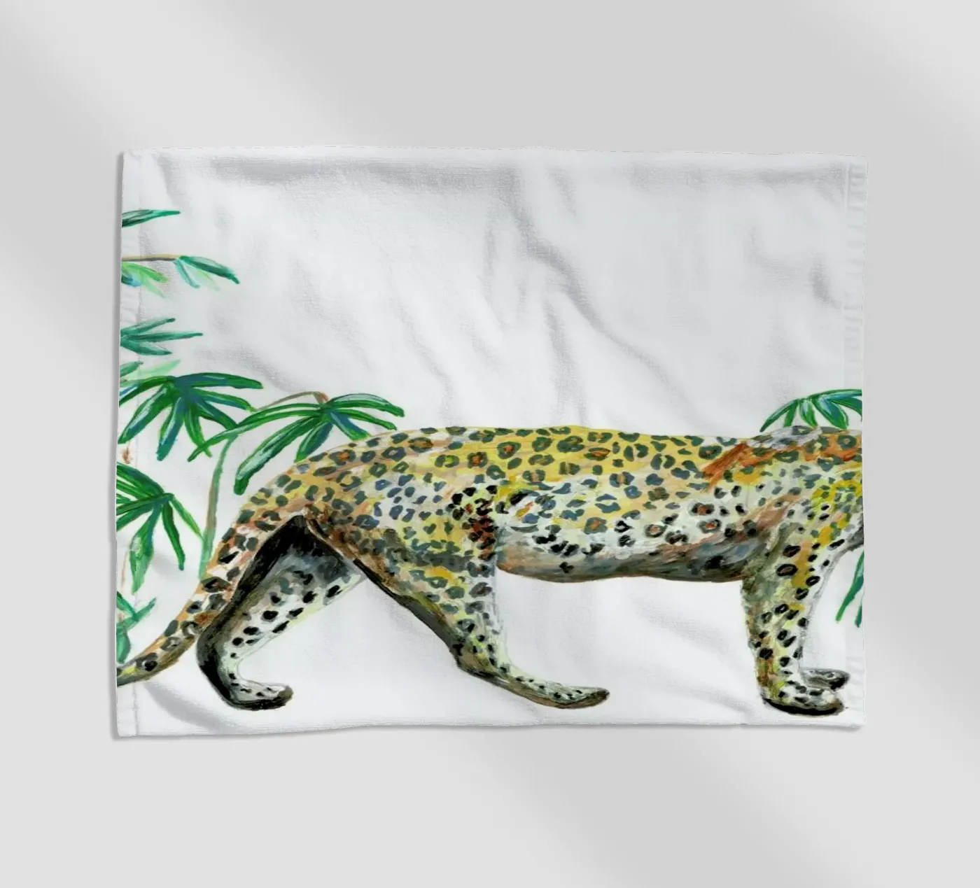 Leopard strandhanddoek van Femke Zwaan