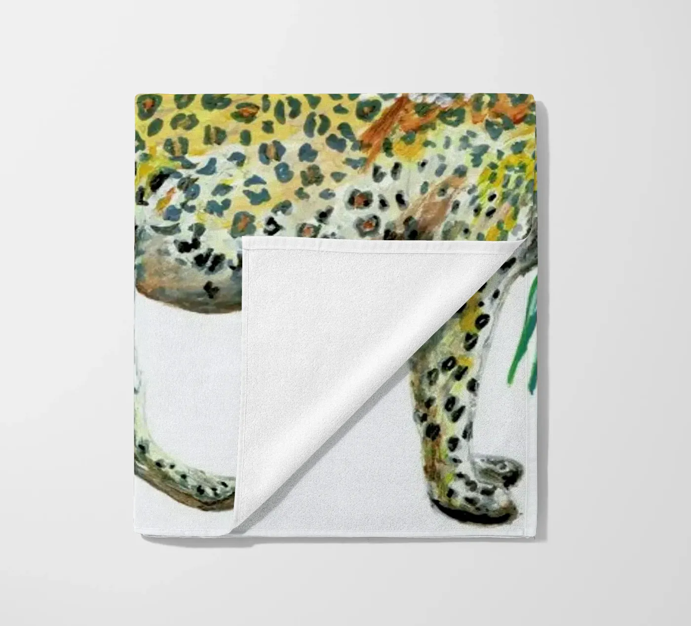 Leopard strandhanddoek van Femke Zwaan