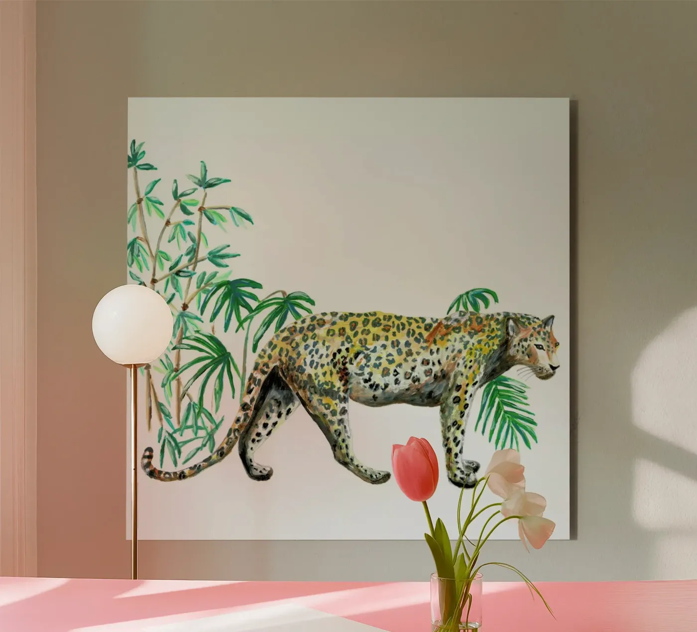 Leopard forex-plaat van Femke Zwaan