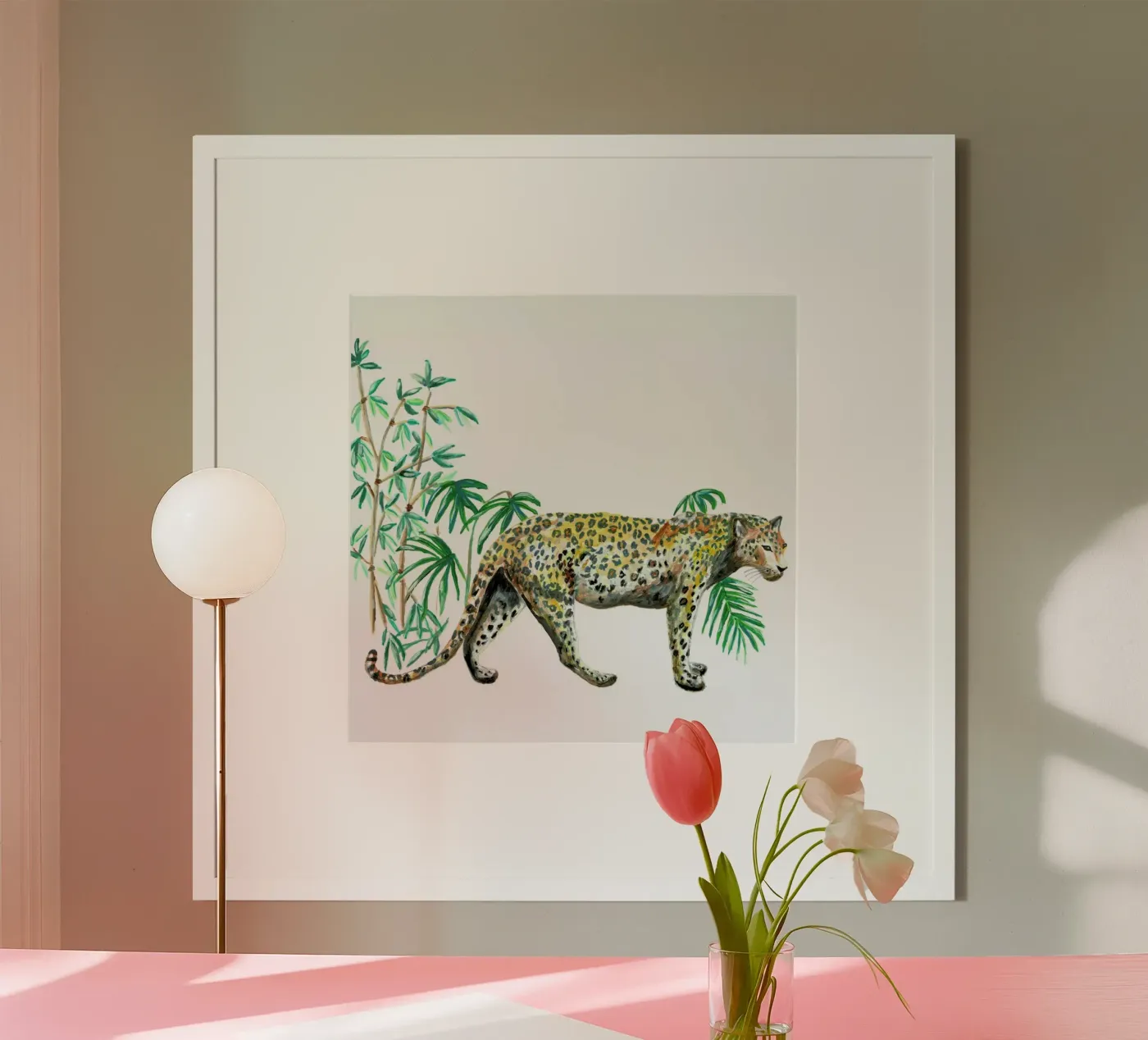 Leopard poster de Femke Zwaan