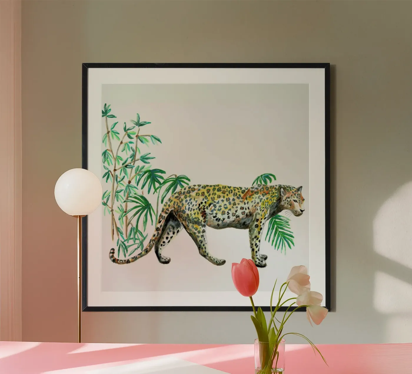 Leopard Poster von Femke Zwaan