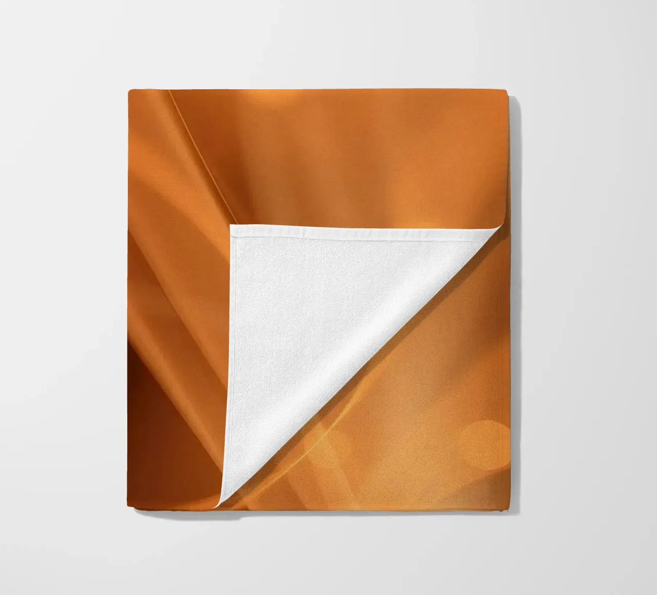 abstract orange background warm and inviting atmosphere beach towel by DesignDoodle