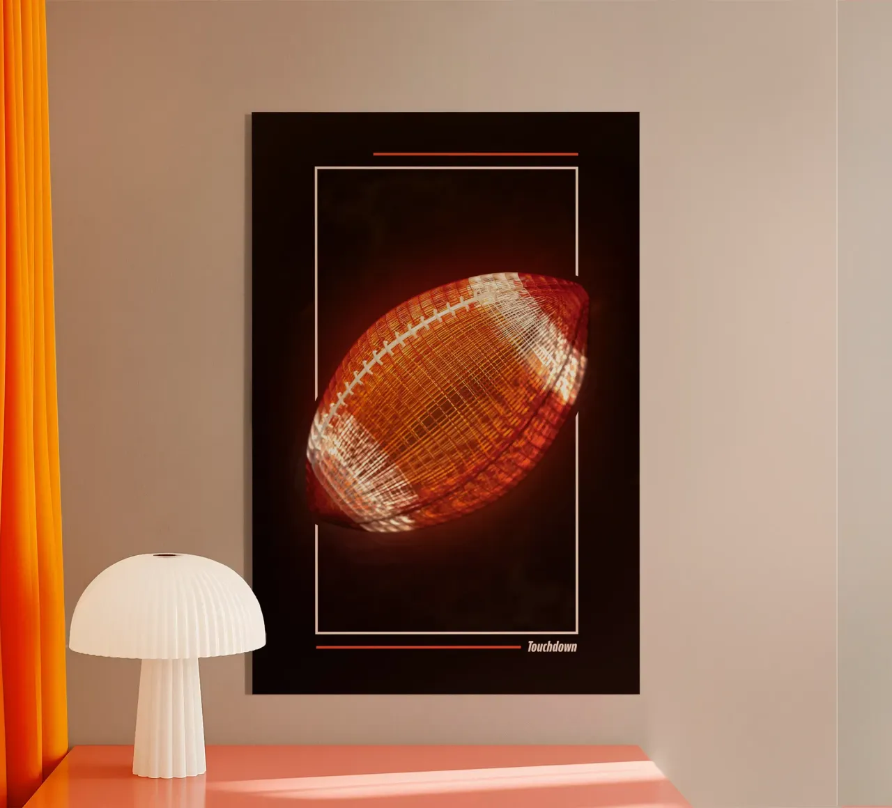 Touchdown - Football plexiglass da athlete.art