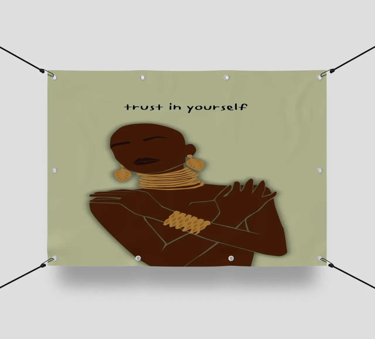 trust in yourself telo in pvc da AESTHETIC VIBES by Isabel