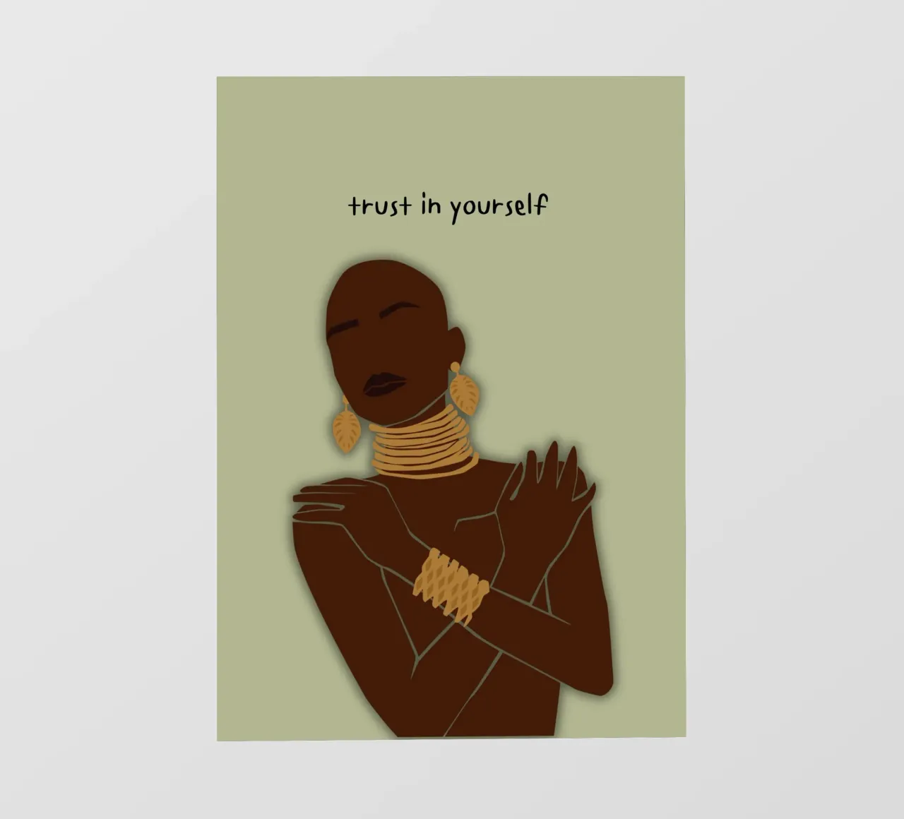 trust in yourself telo in pvc da AESTHETIC VIBES by Isabel