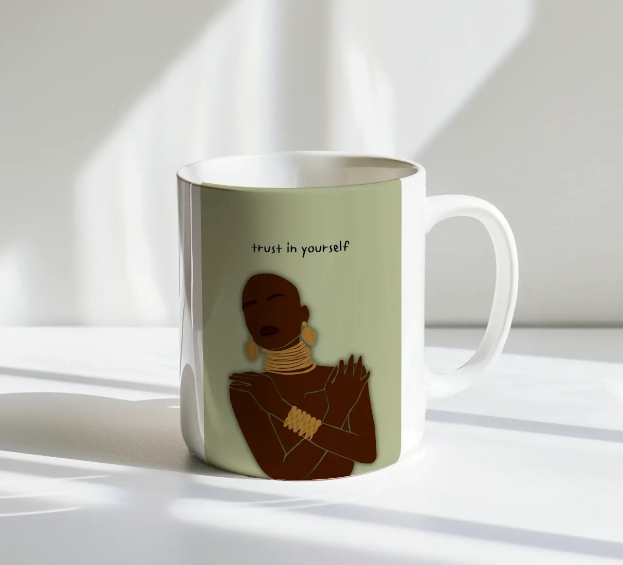 trust in yourself tazza in ceramica da AESTHETIC VIBES by Isabel
