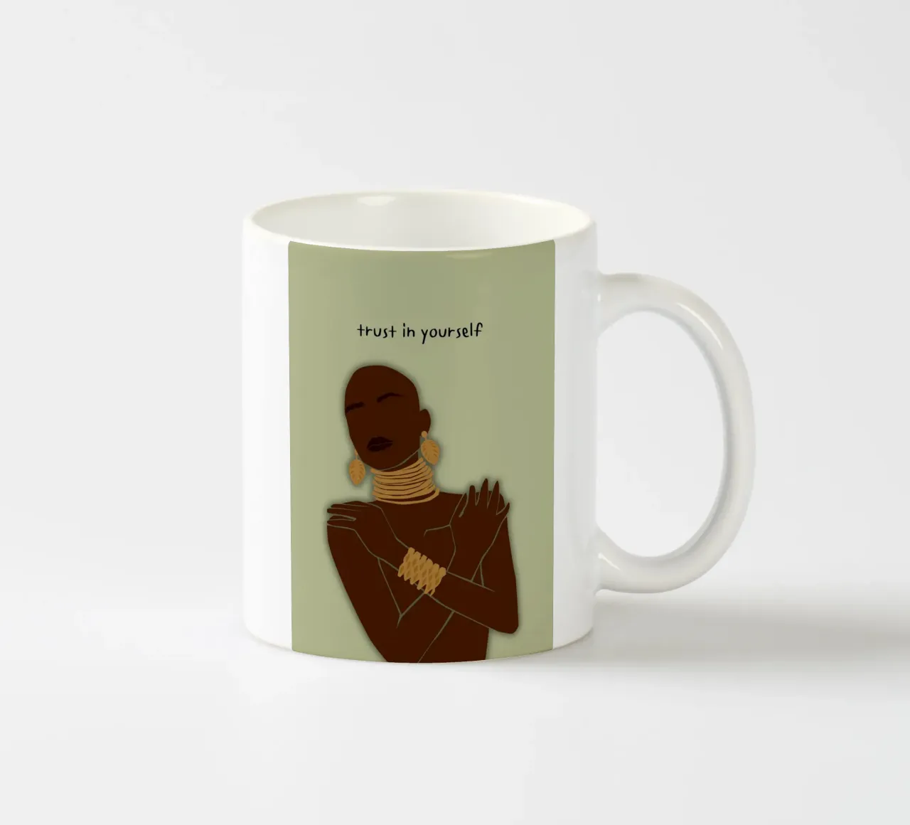 trust in yourself tazza in ceramica da AESTHETIC VIBES by Isabel