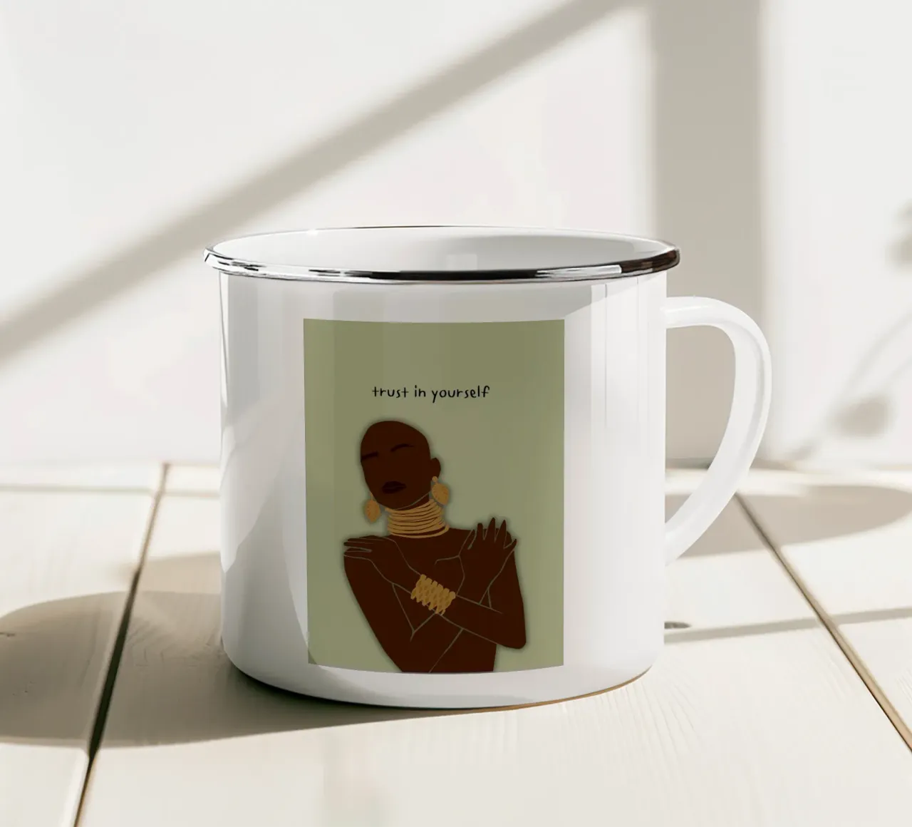 trust in yourself tazza in smalto da AESTHETIC VIBES by Isabel