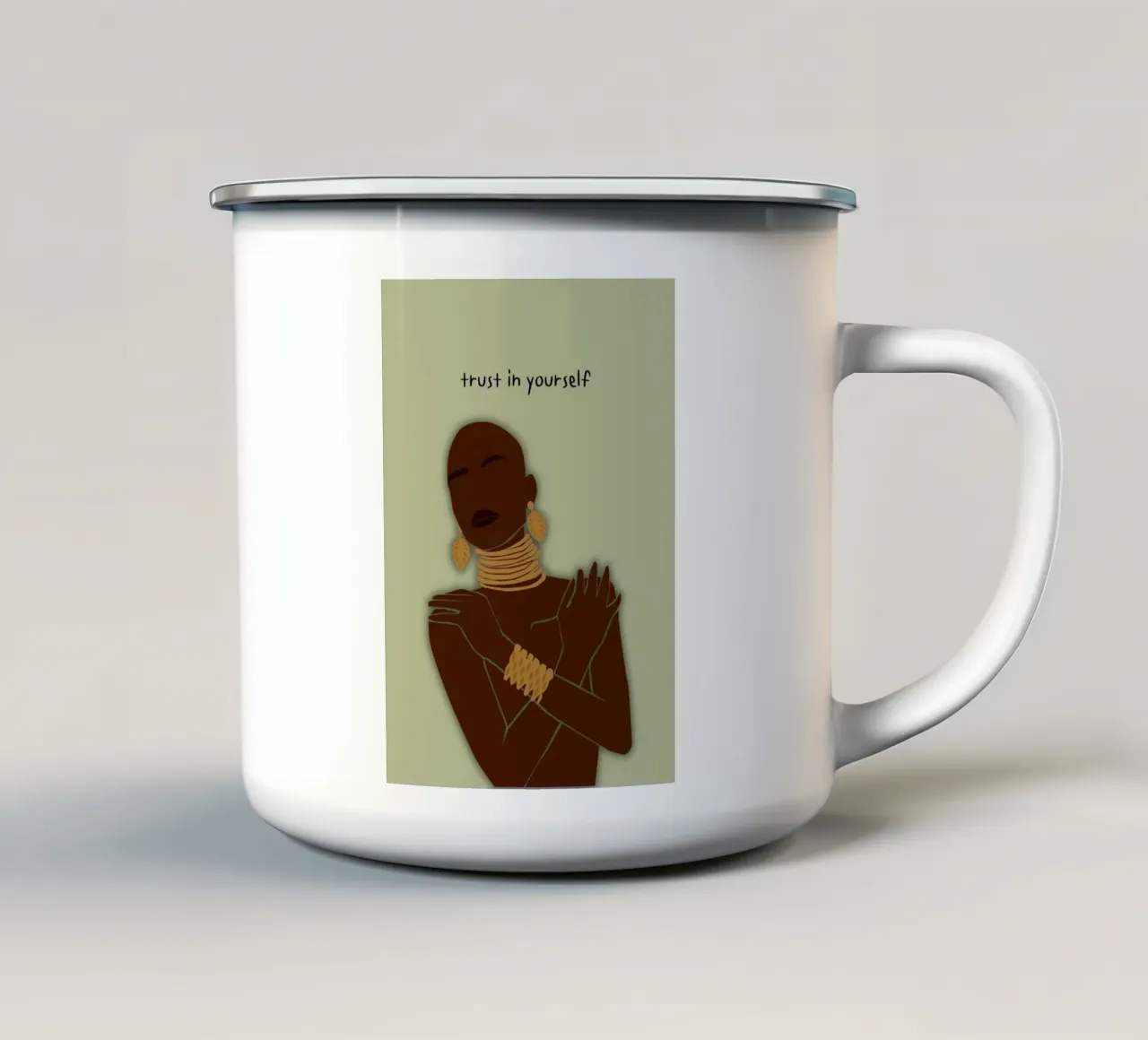 trust in yourself tazza in smalto da AESTHETIC VIBES by Isabel