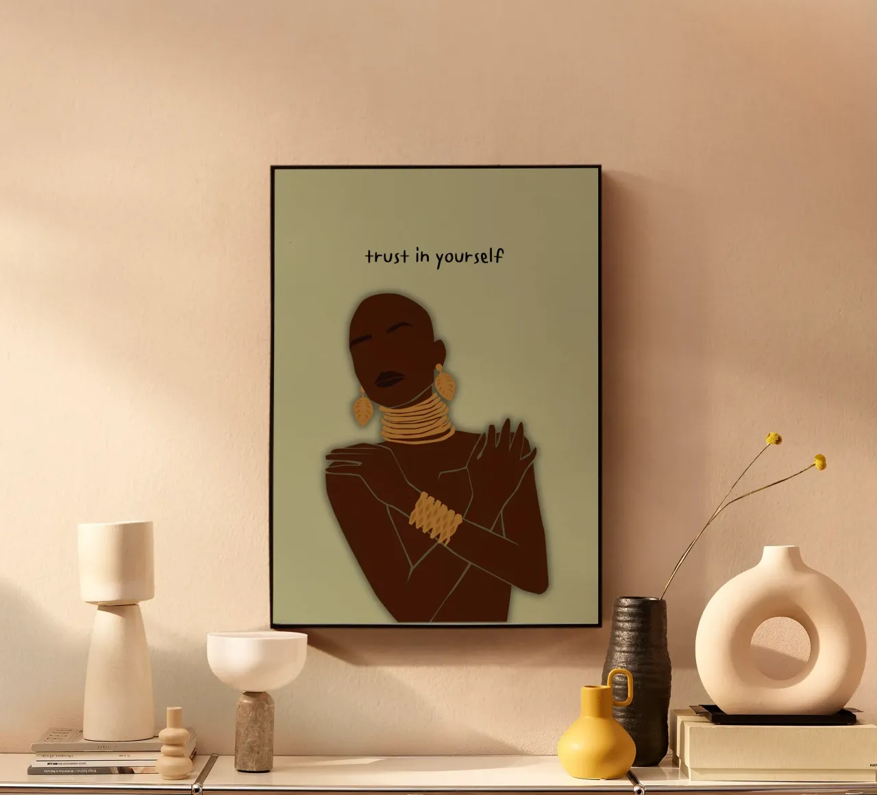 trust in yourself alluminio dibond da AESTHETIC VIBES by Isabel