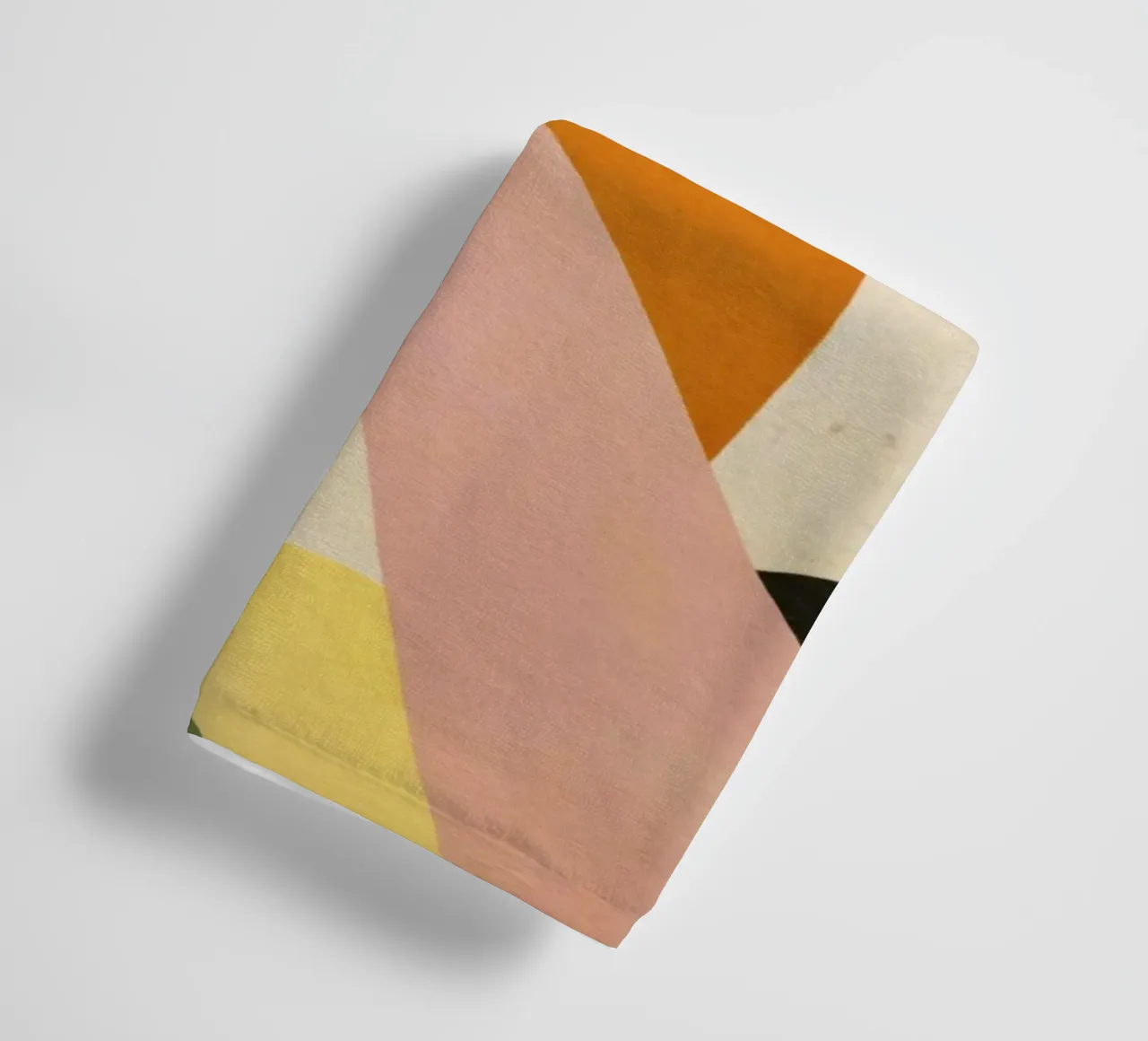 Abstract Form Composition in Retro Hues towel by Stilrausch