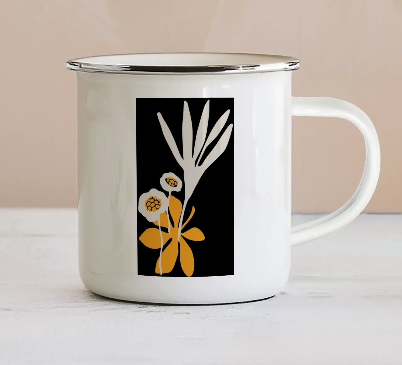 Blossom Beauty No.2 tazza in smalto da Kubistika
