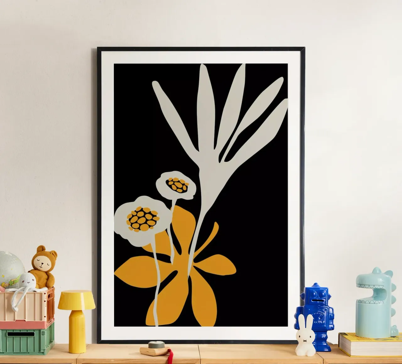 Blossom Beauty No.2 poster with wooden frame by Kubistika
