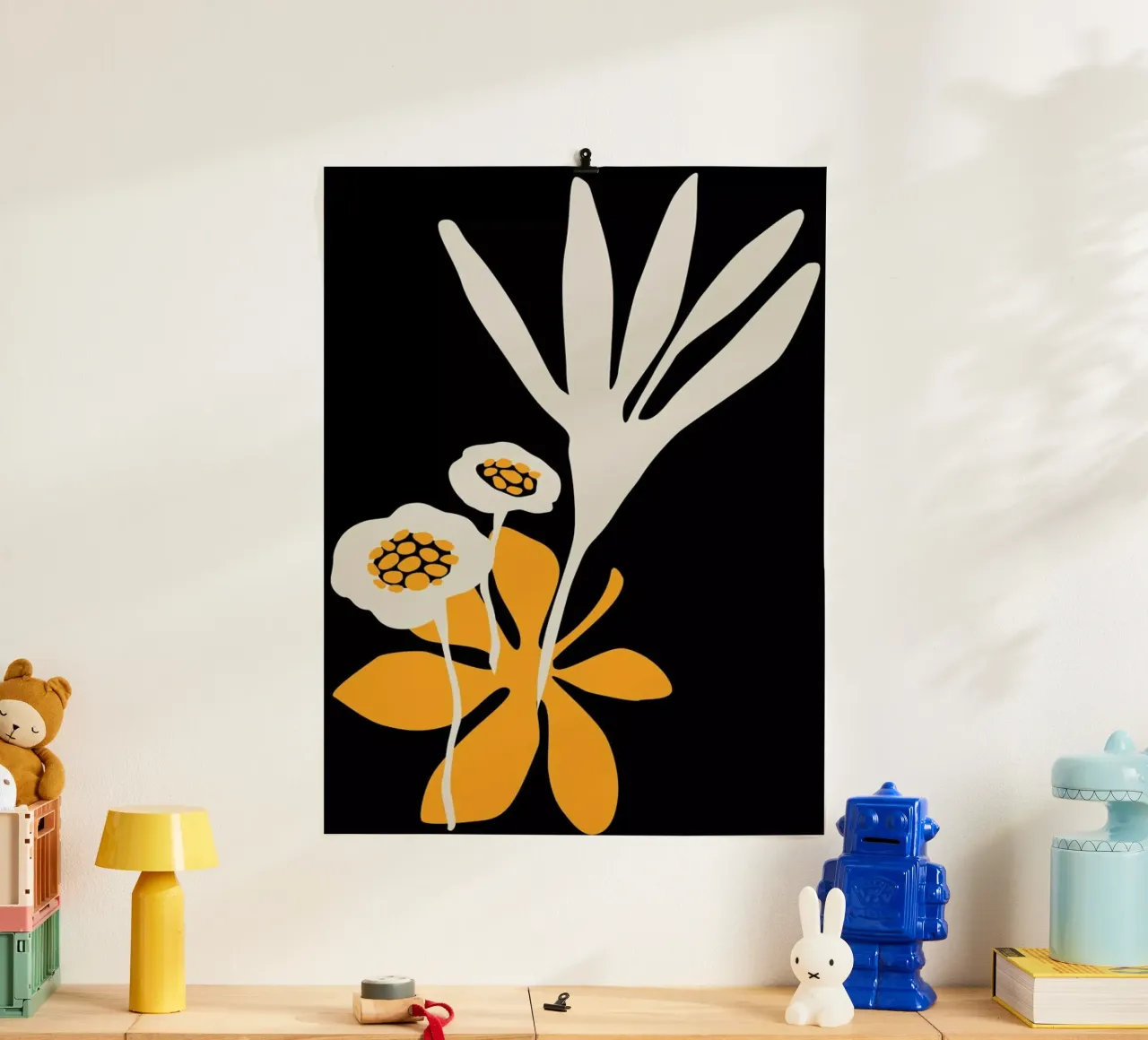 Blossom Beauty No.2 poster with wooden frame by Kubistika