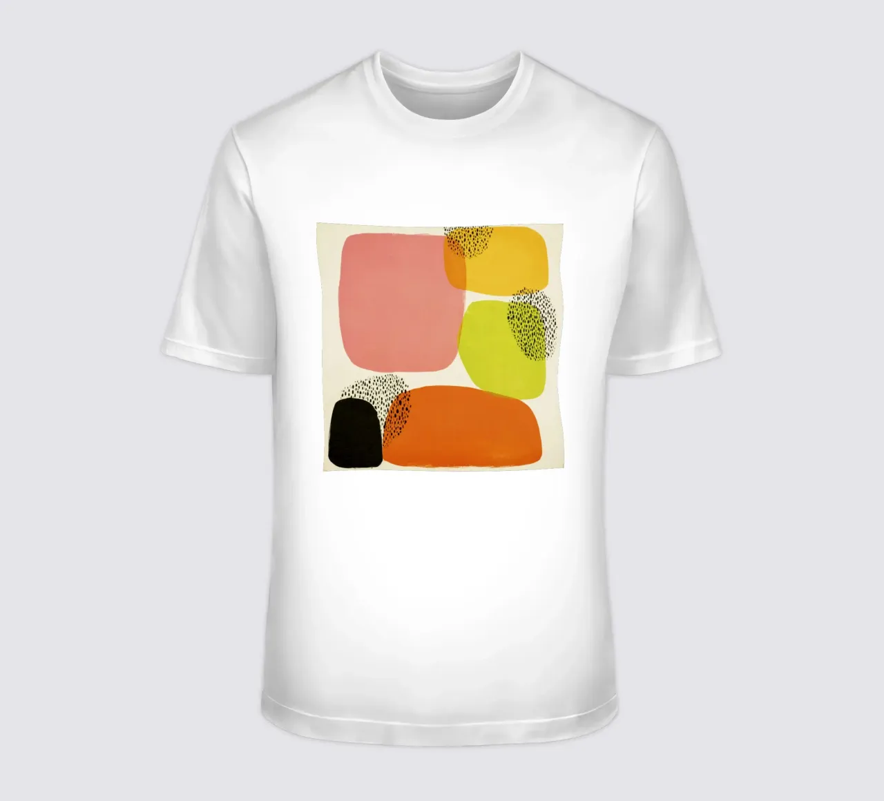 Abstracte Retro Vorm Compositie in Midden-Eeuwse Stijl t-shirt van Stilrausch