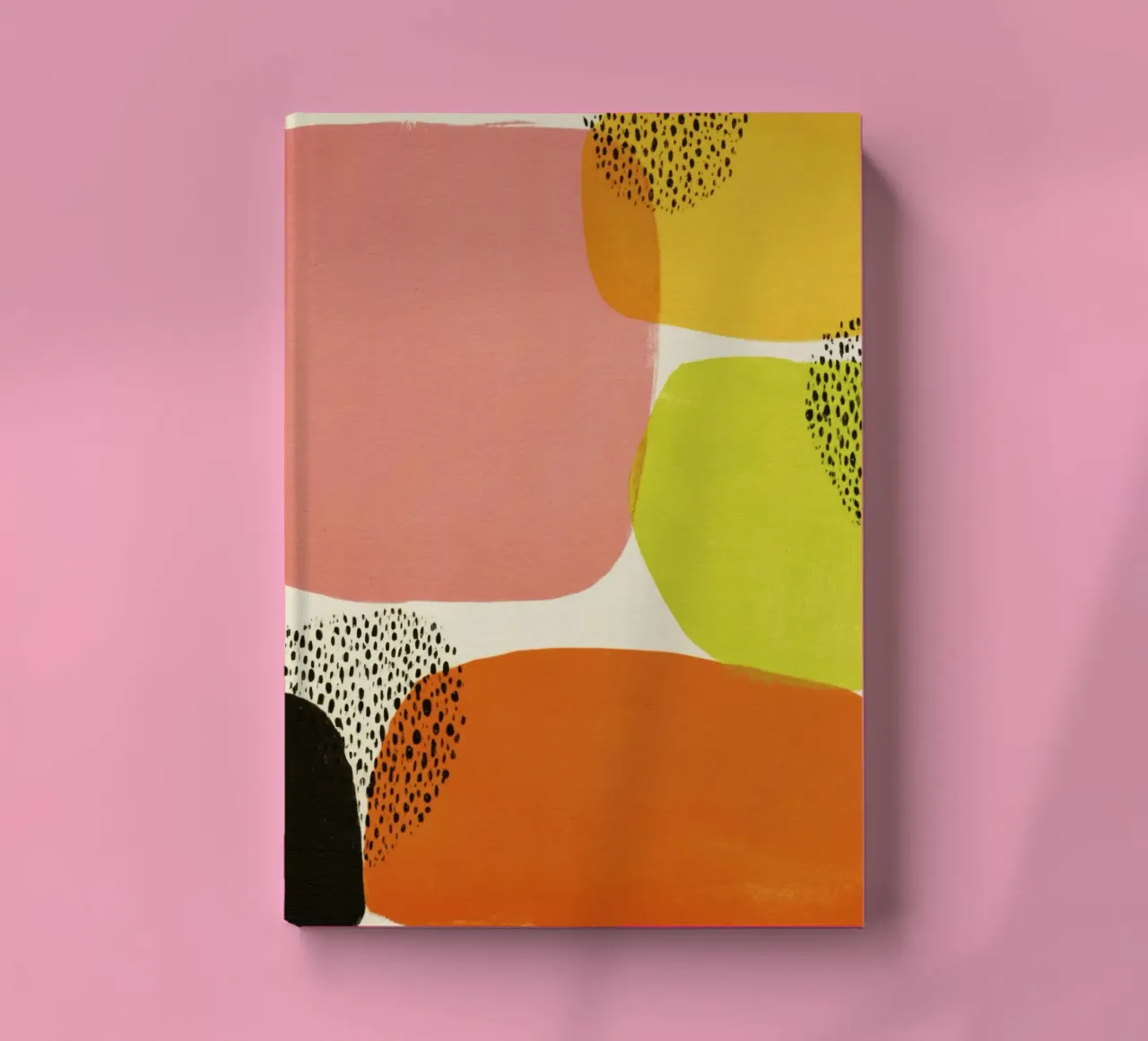 Abstrakte Retro-Form-Komposition im Mid-Century-Stil Notizbuch von Stilrausch
