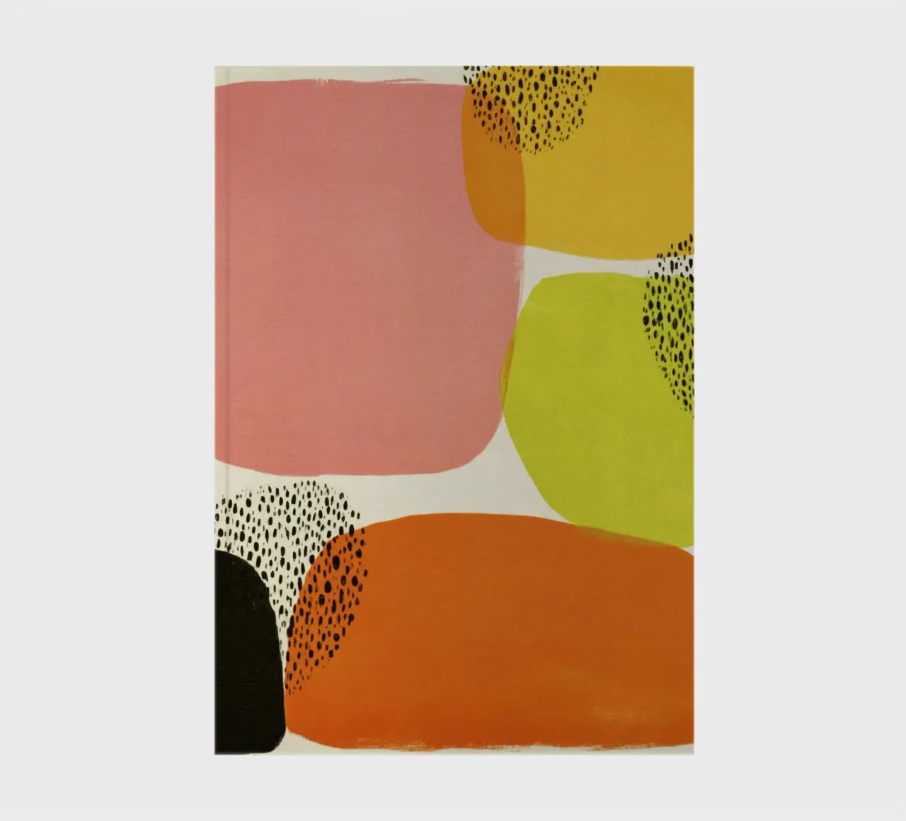 Abstrakte Retro-Form-Komposition im Mid-Century-Stil Notizbuch von Stilrausch