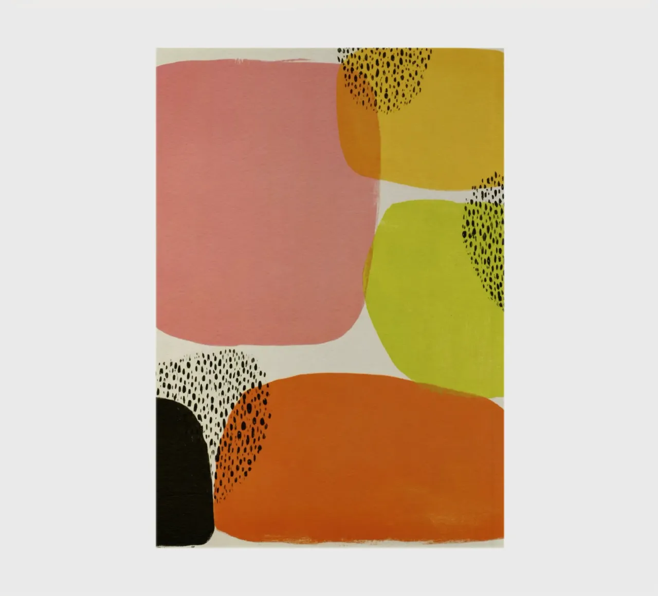 Abstract Retro Form Composition in Mid-Century Style notebook by Stilrausch