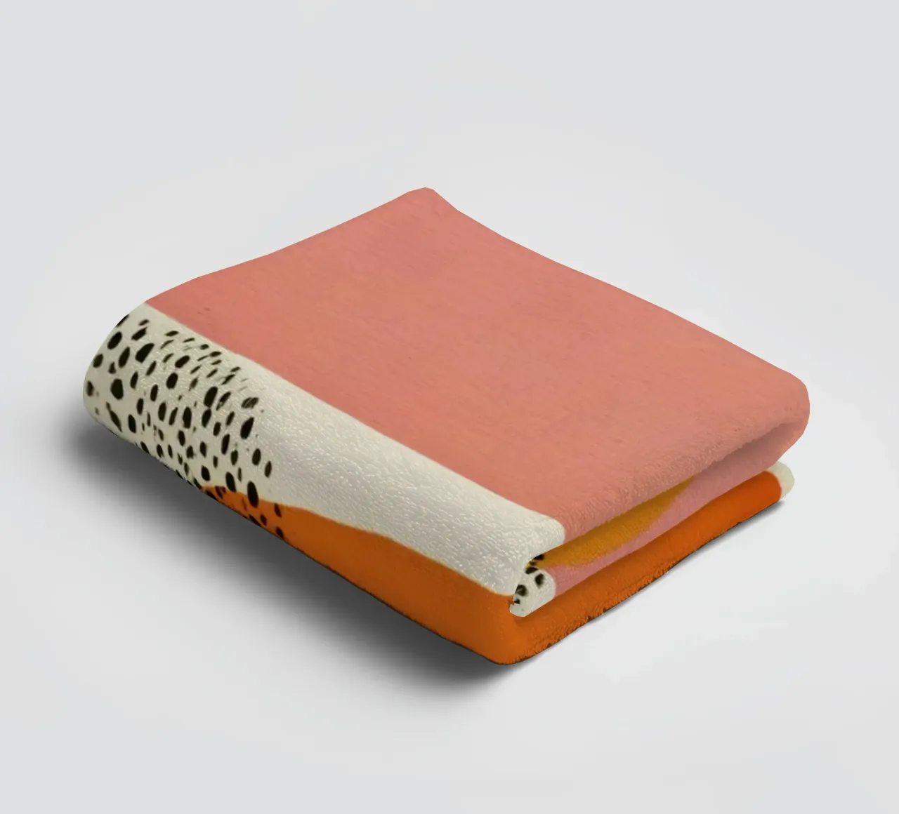 Abstrakte Retro-Form-Komposition im Mid-Century-Stil Handtuch von Stilrausch