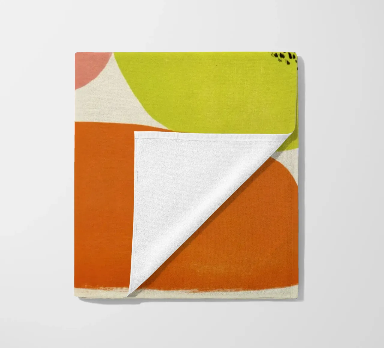 Abstracte Retro Vorm Compositie in Midden-Eeuwse Stijl strandhanddoek van Stilrausch