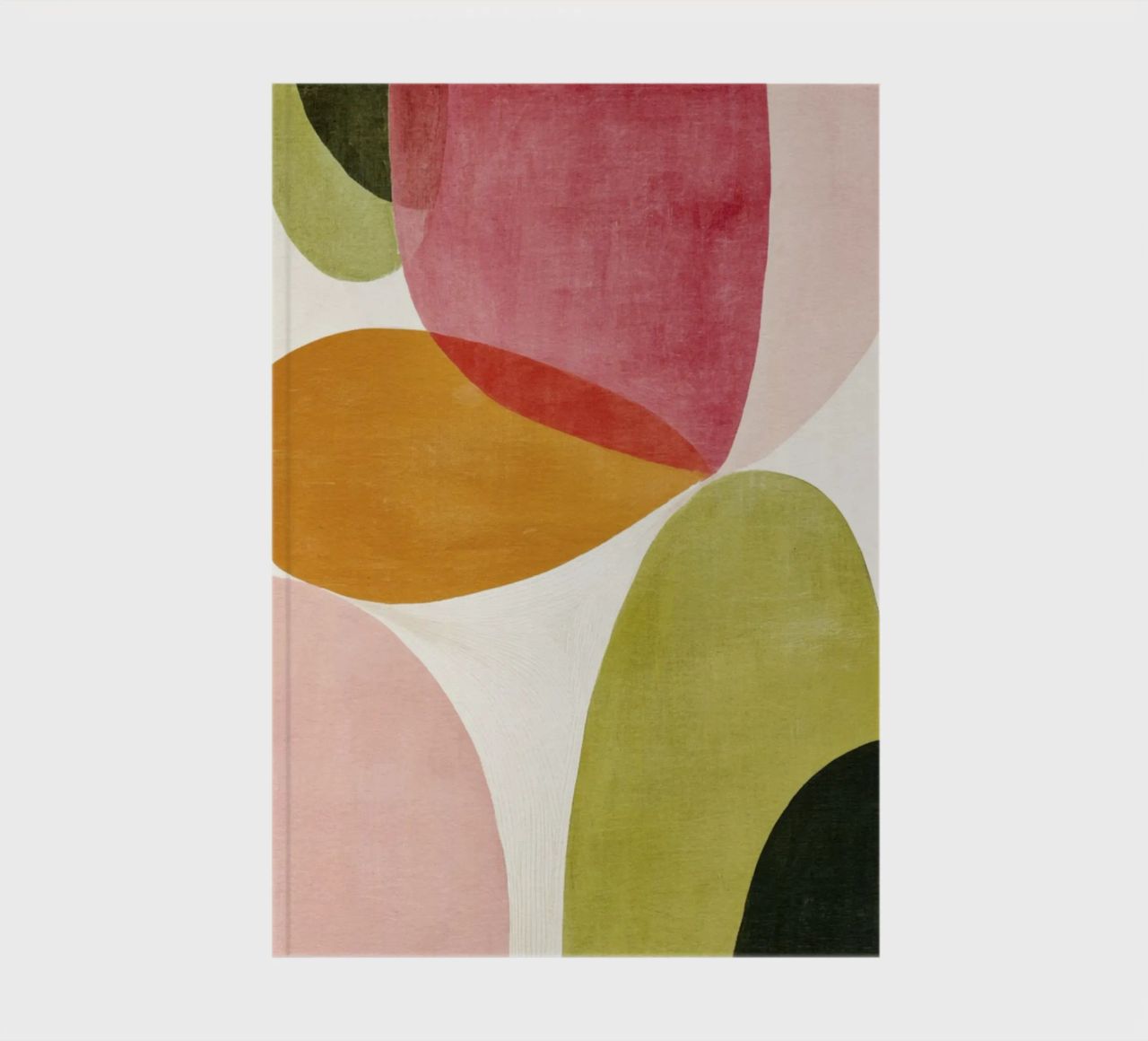 Abstract Form Composition in Retro Hues notebook by Stilrausch