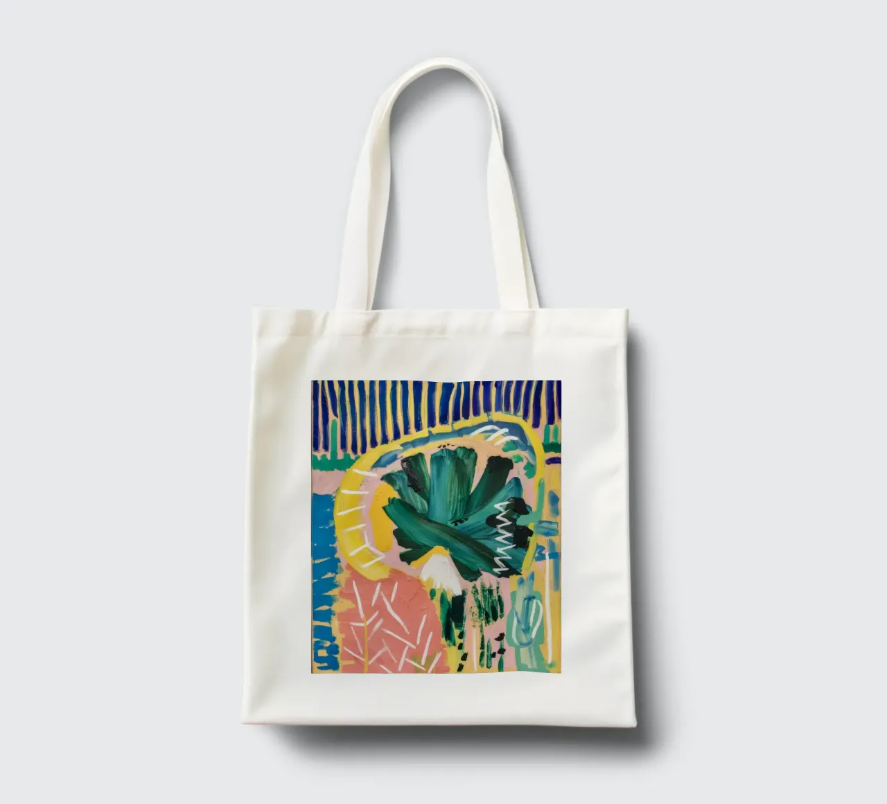 Tropical Plume Burst tote bag by Sublime Layers