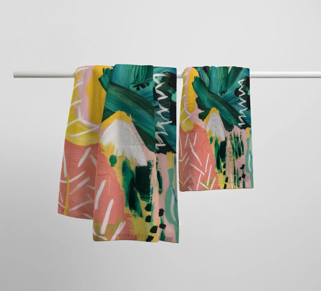 Scoppio del pennacchio tropicale asciugamano da bagno da Sublime Layers