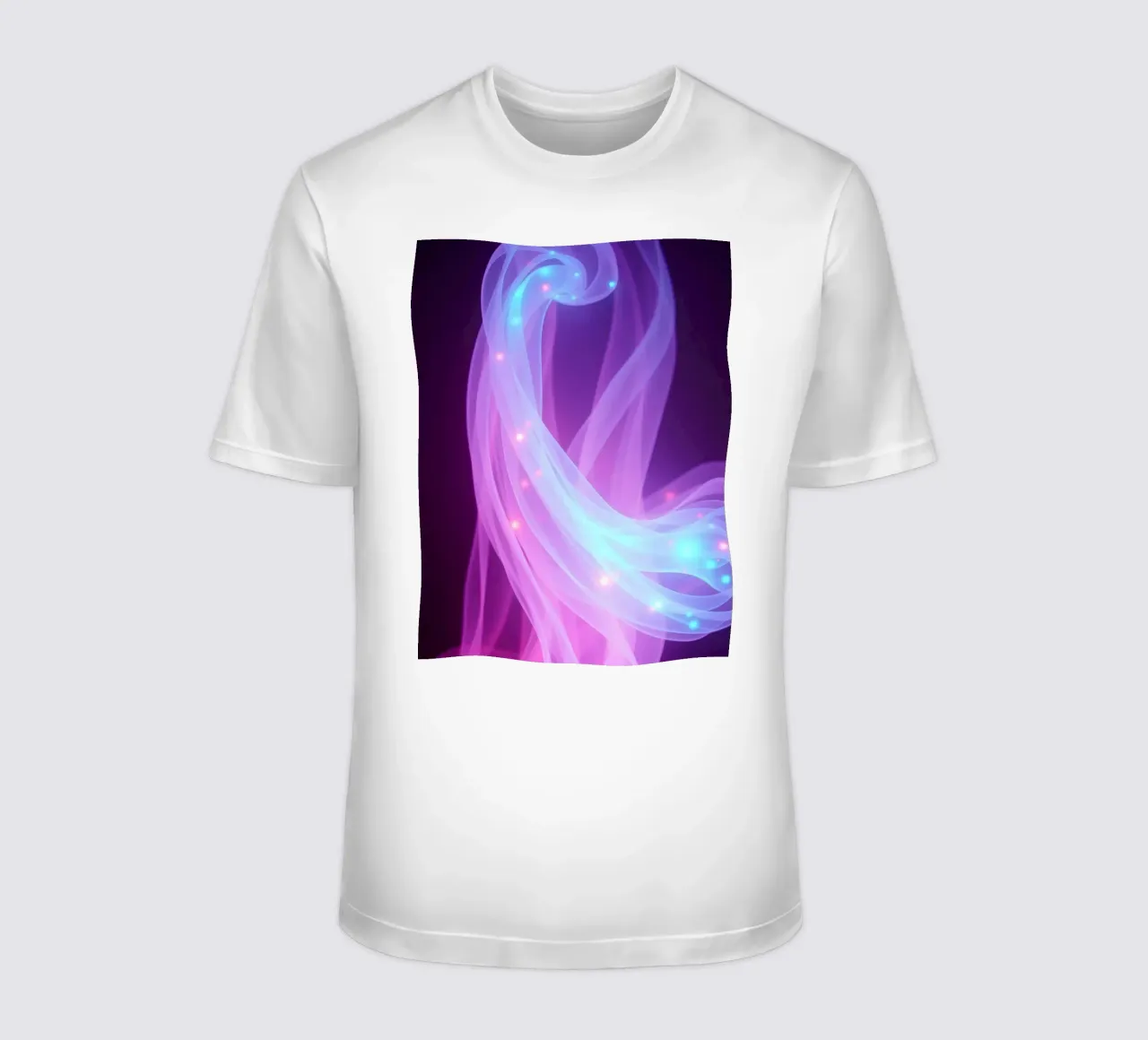 abstract light patterns swirling through space t-shirt by DesignDoodle