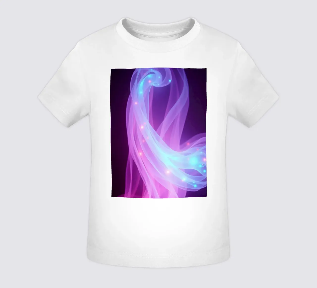 abstract light patterns swirling through space baby t-shirt by DesignDoodle