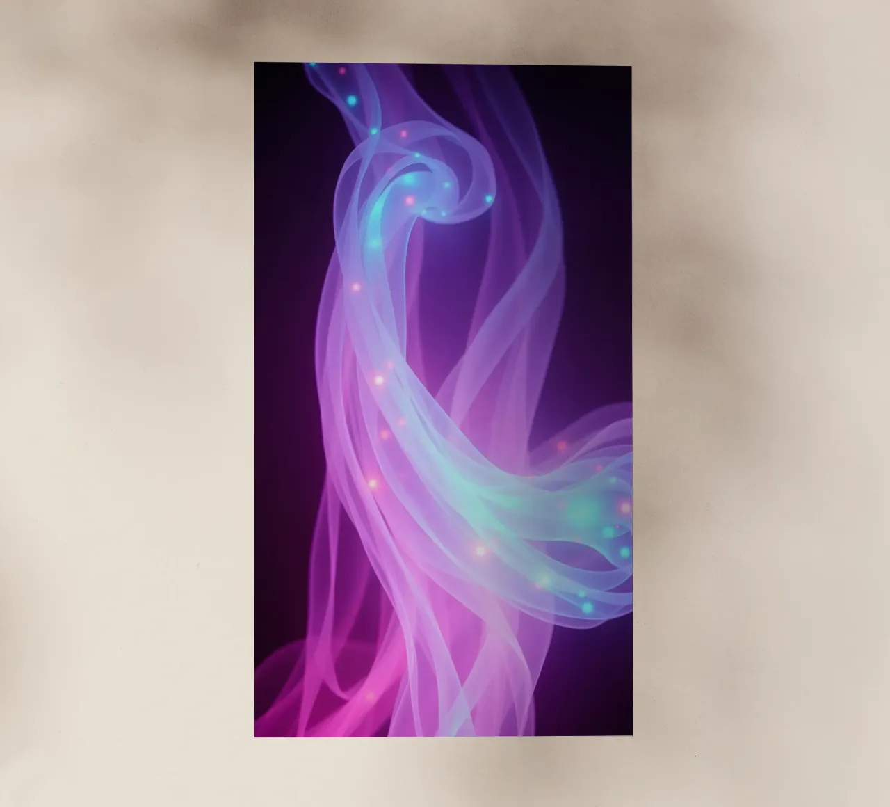 abstract light patterns swirling through space backlit film by DesignDoodle
